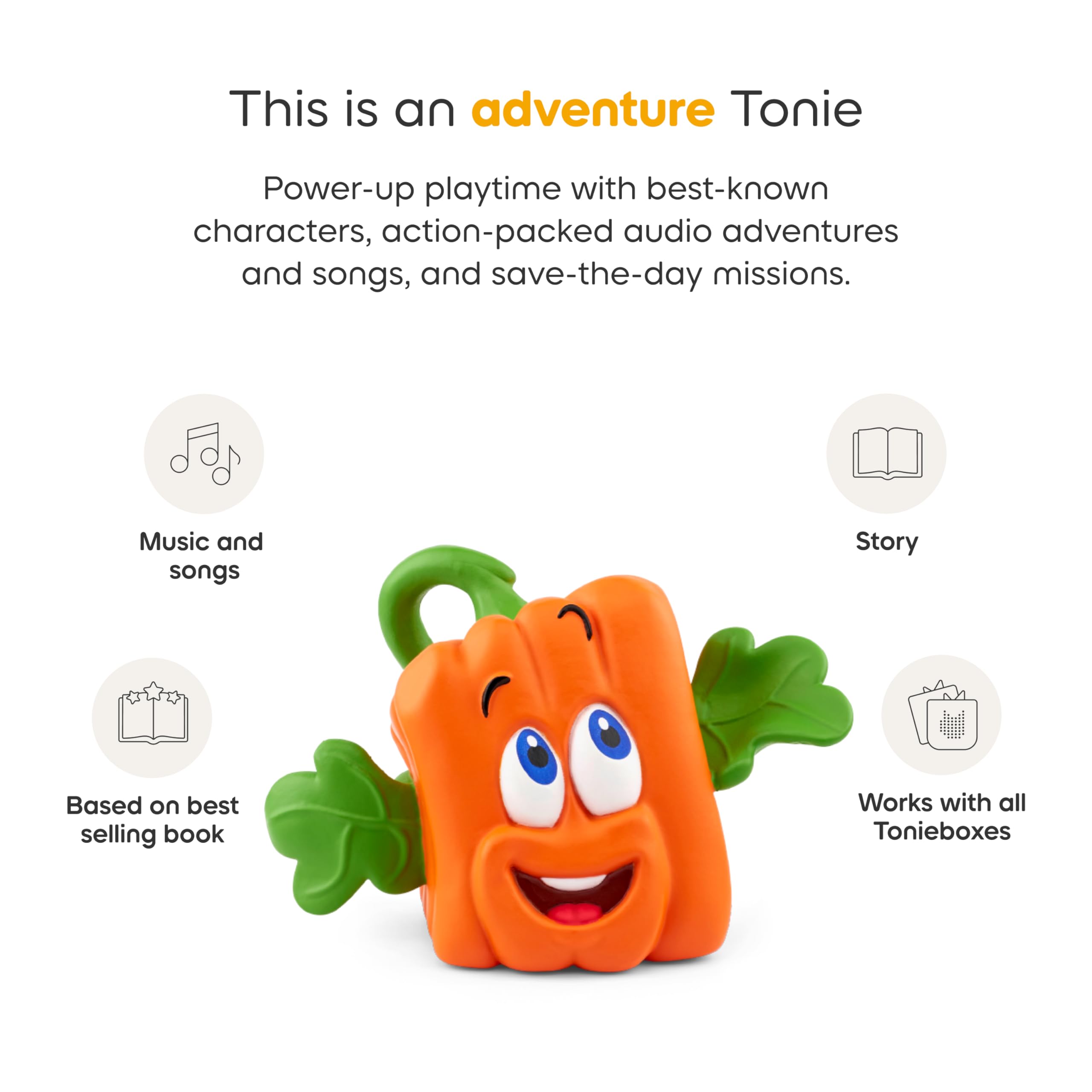 Tonies Spookley toy character promotes screen-free creative play and friendship.