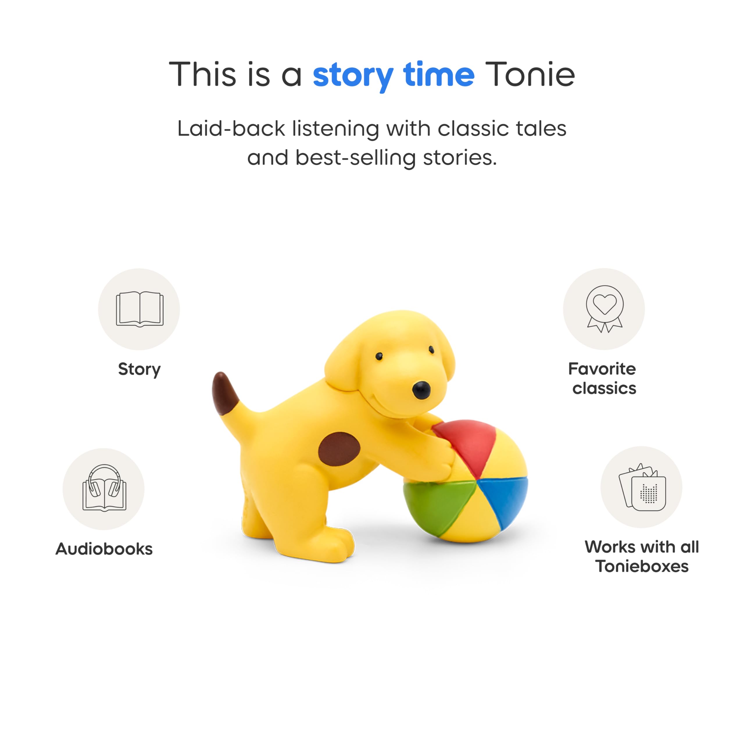 Tonies Spot tidies up moment playful way to explore organization.