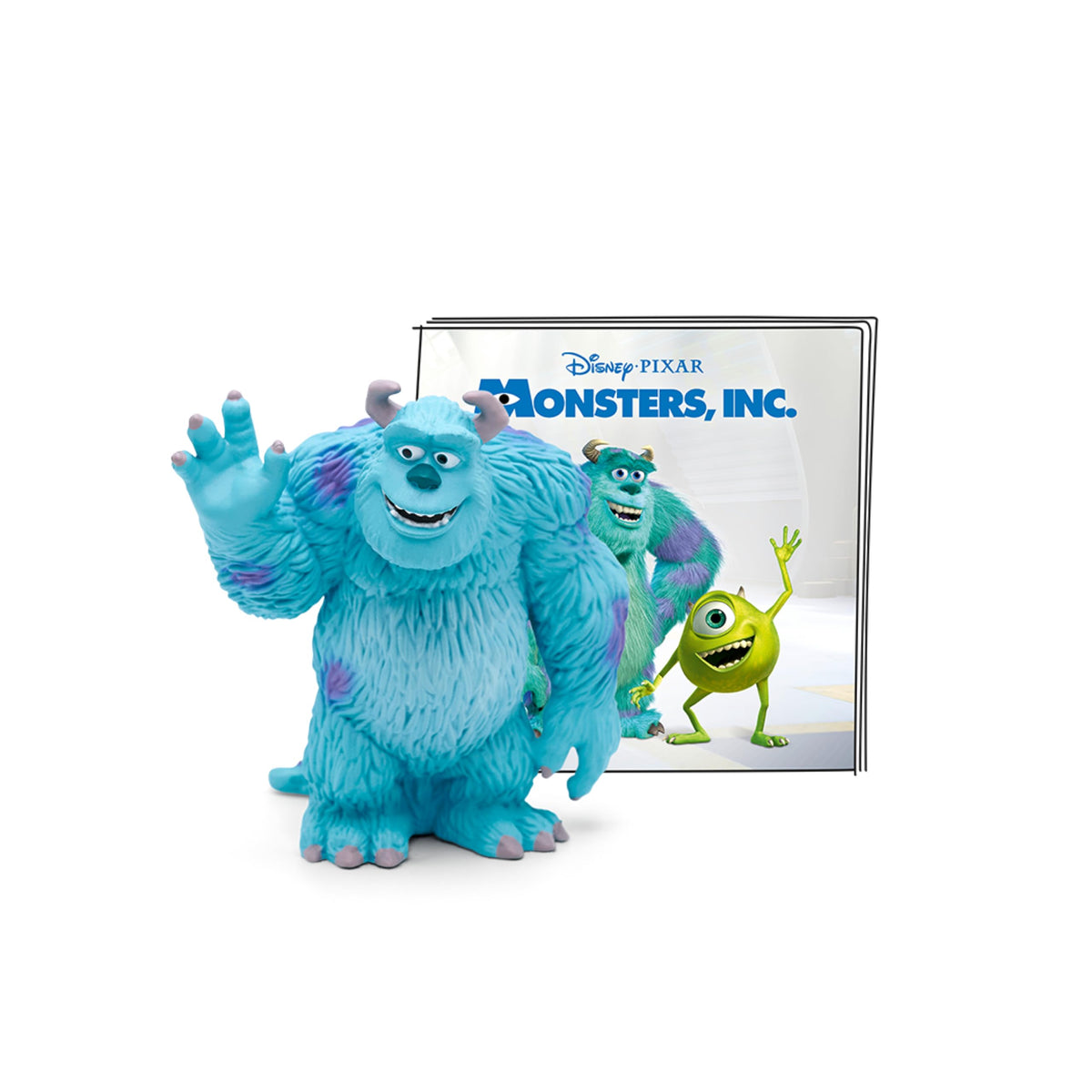 Tonies Sulley audio toy figurine close-up highlighting detailed sculpting for imaginative play.
