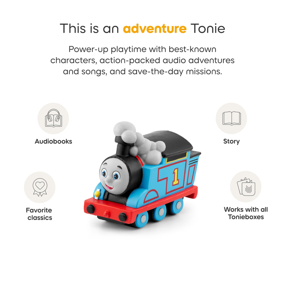 Tonies Thomas English-audio-for-children enables easy bedtime storytelling.