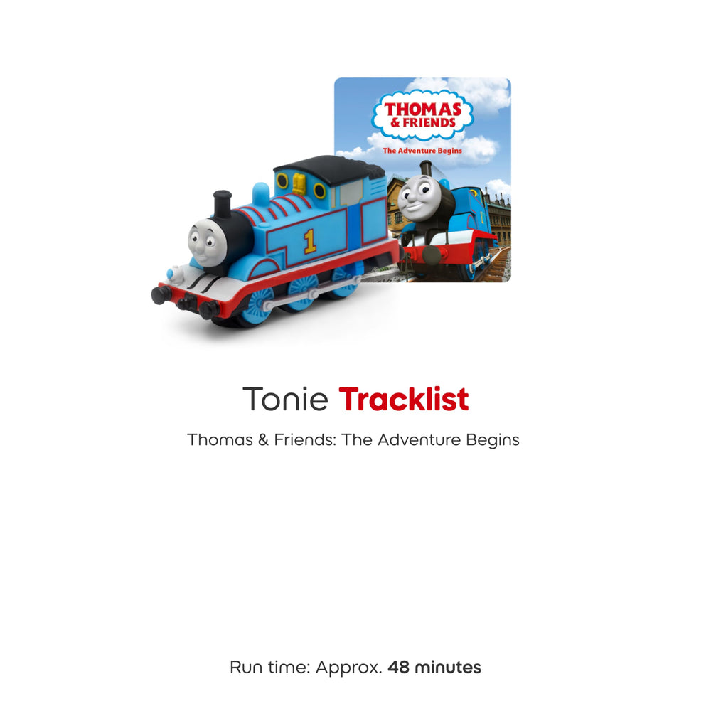 Tonies Thomas figurine on Toniebox display for easy stories
