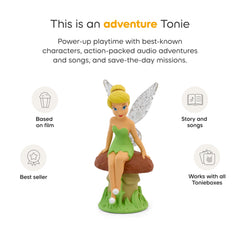Tonies Tinker Bell packaging shows a Disney collaboration for fans and collectors.