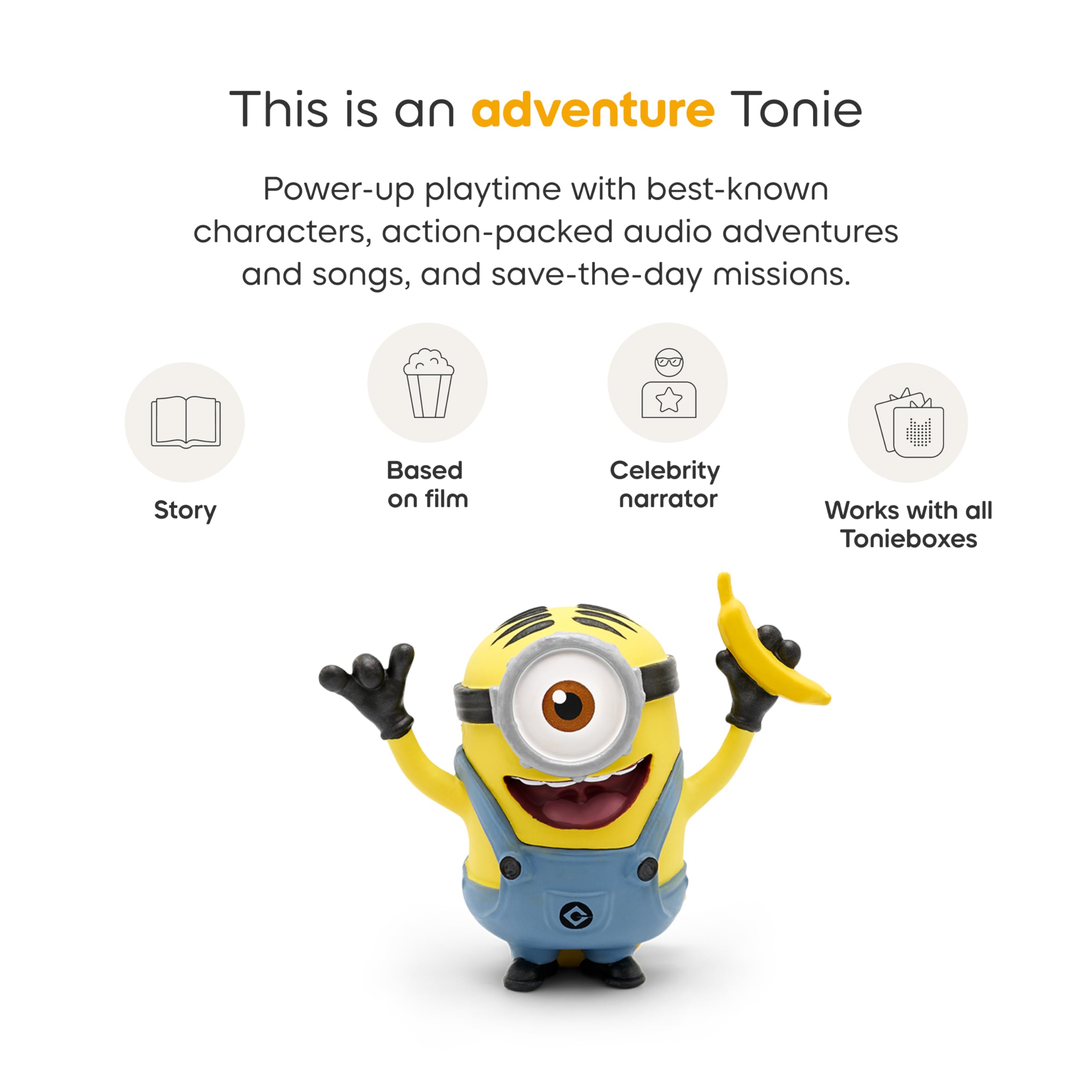 Tonies Toniebox compatible Minions audio toy ready to play.