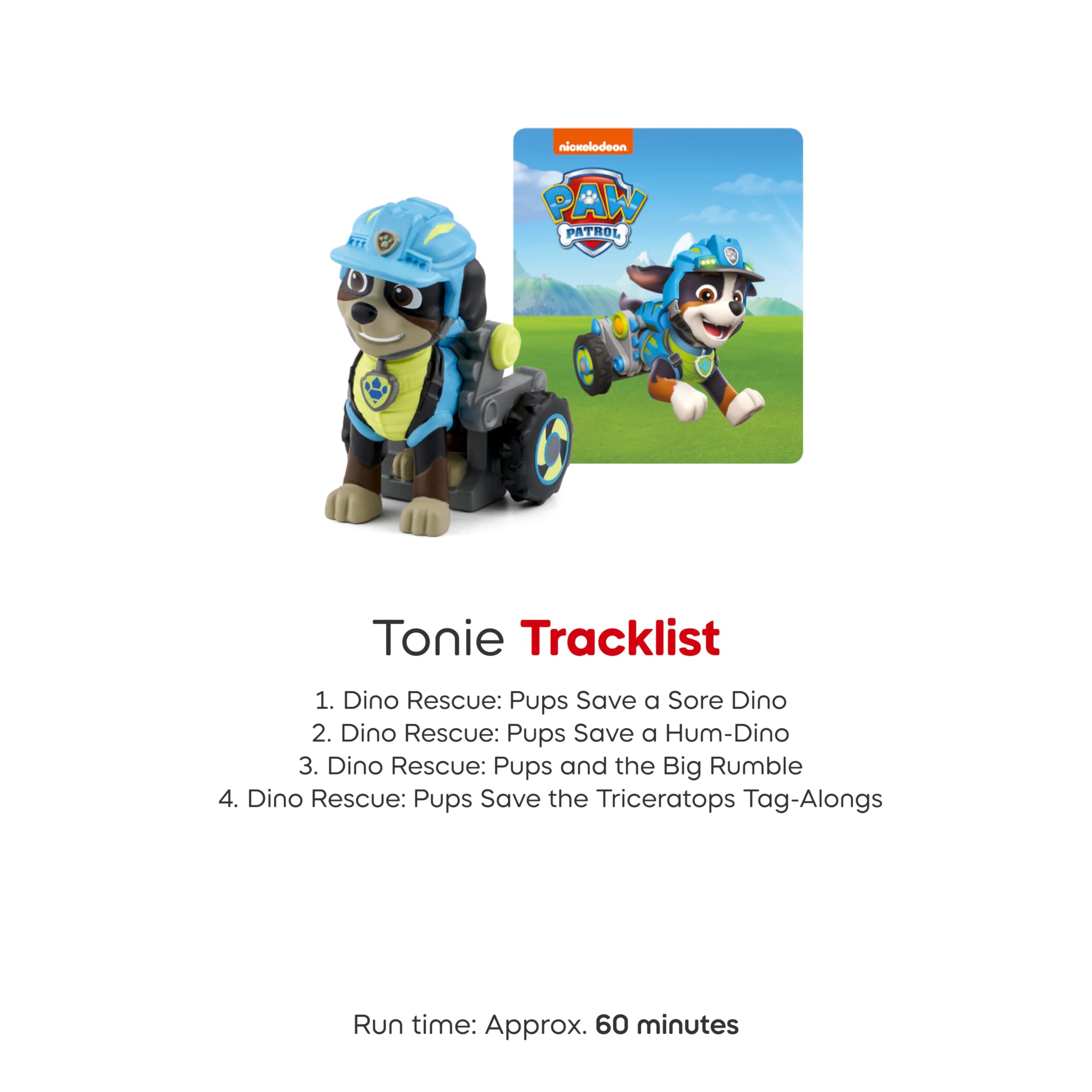 Requires Toniebox to play Rex audio, enabling screen-free fun.