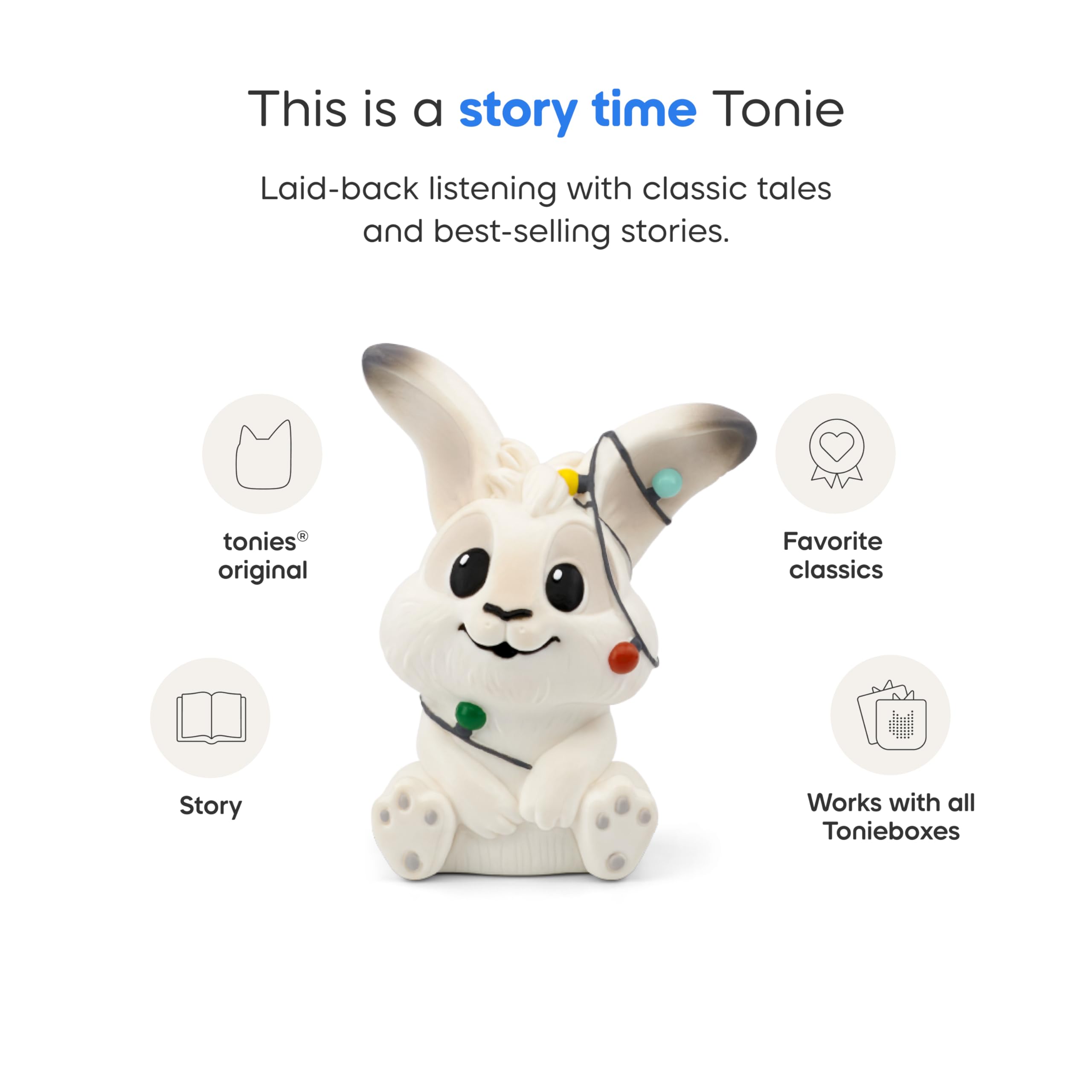 Tonies Toniebox device essential for daily chapter playback.