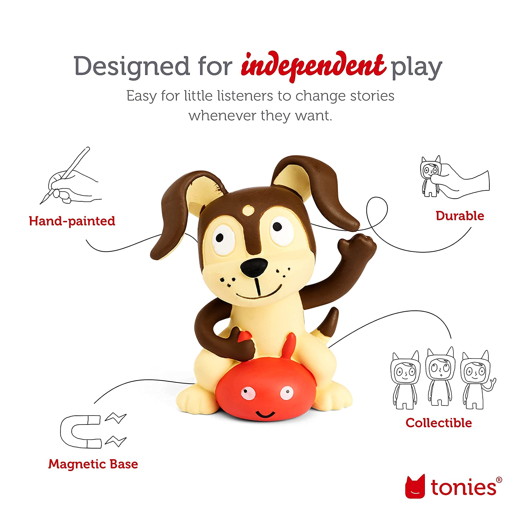 Tonies Toniebox Red charging station included in the starter set