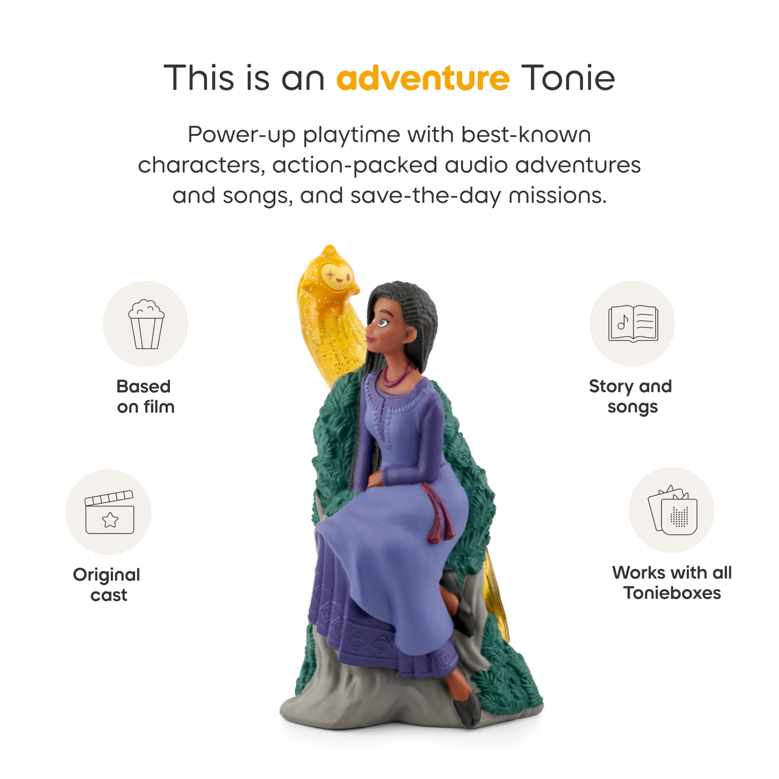 Tonies Toniebox setup shows easy audio play for kids.