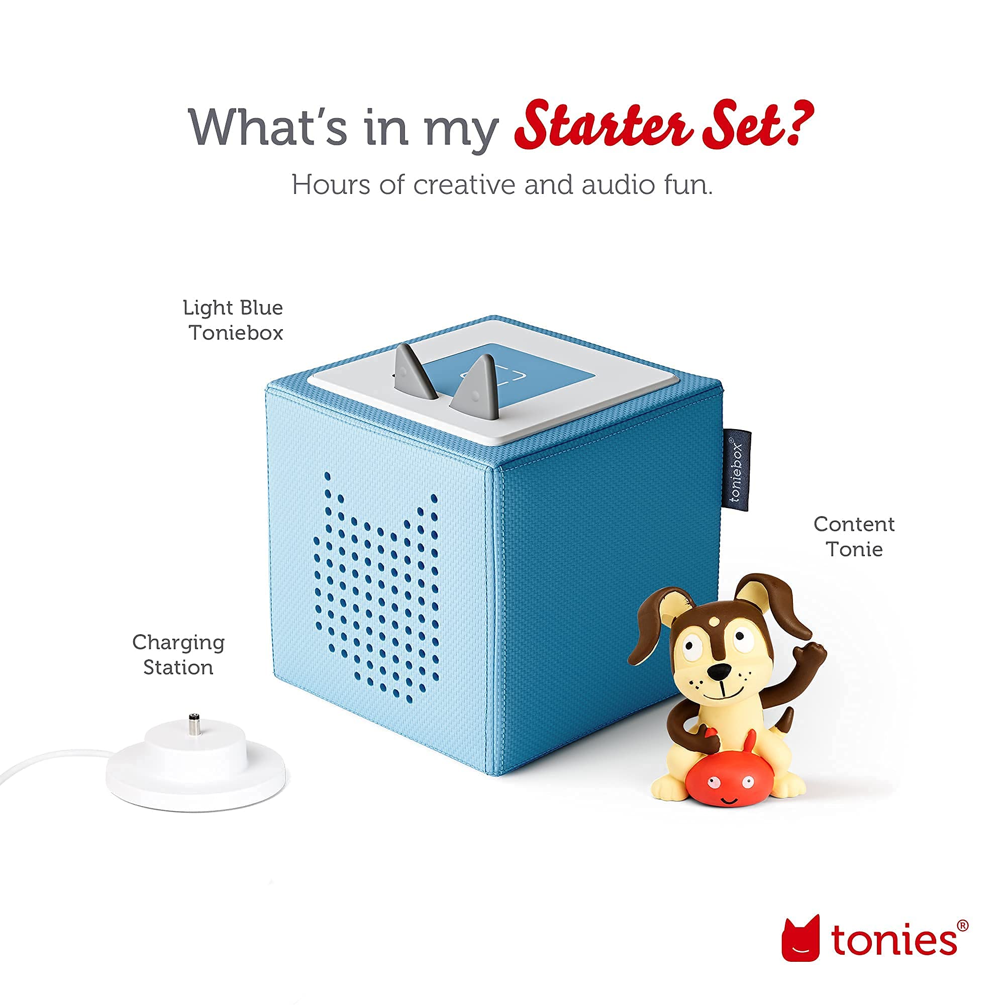 Side tap to change tracks on the Toniebox during family listening