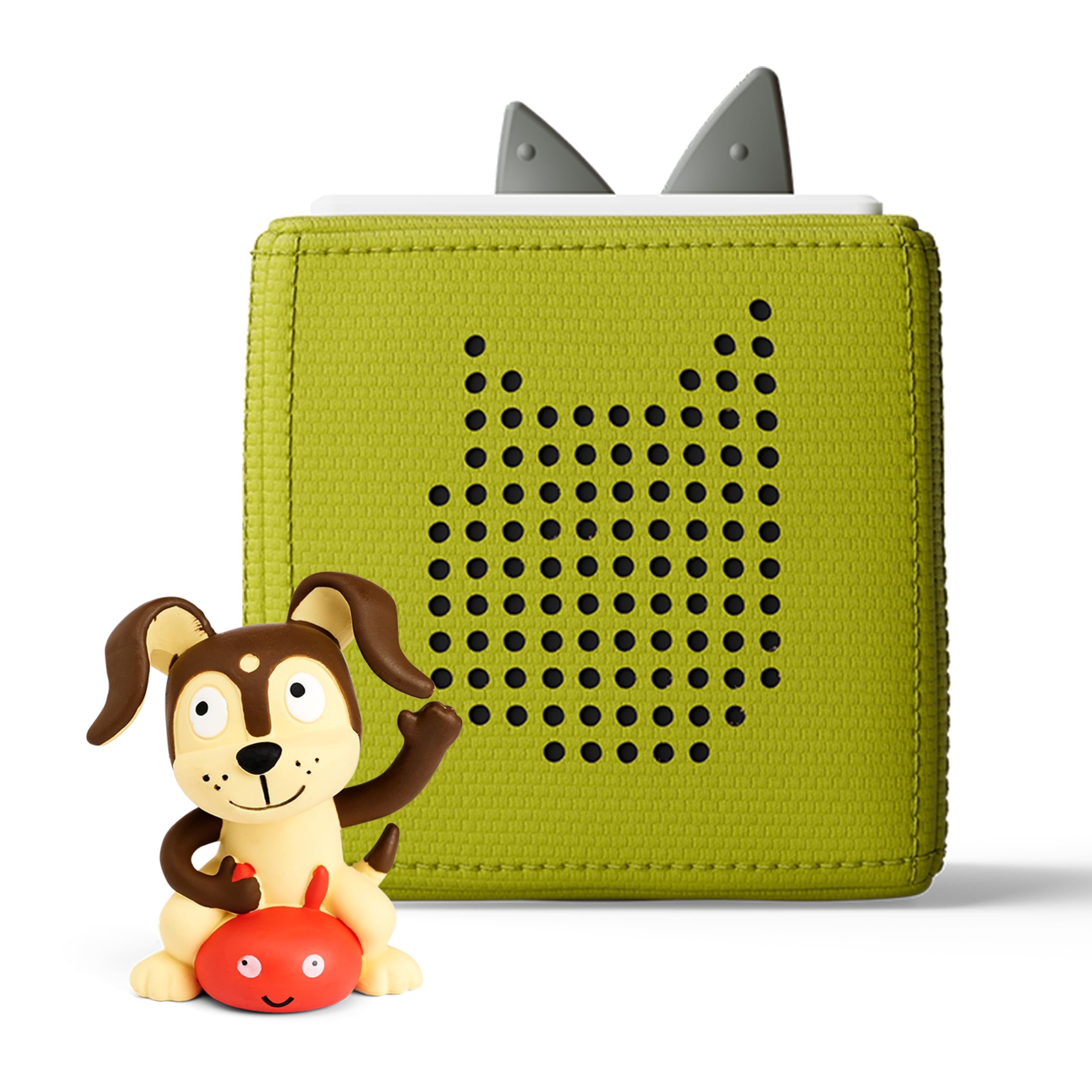 Tonies Toniebox Starter Set in green, featuring Playtime Puppy for screen-free storytelling.