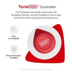 Tonies Tonieplay Controller setup shows easy start with middle light ring.