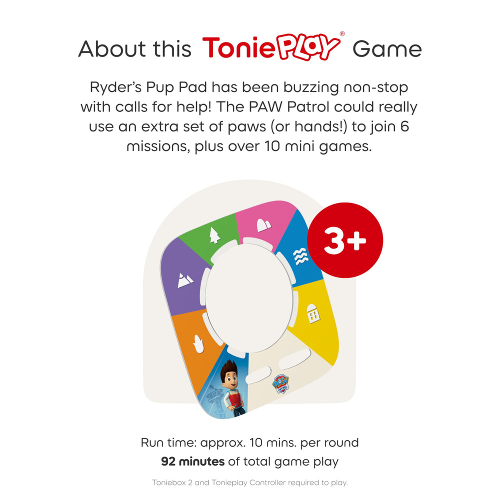 Tonies Tonieplay game manual with setup tips and rules.