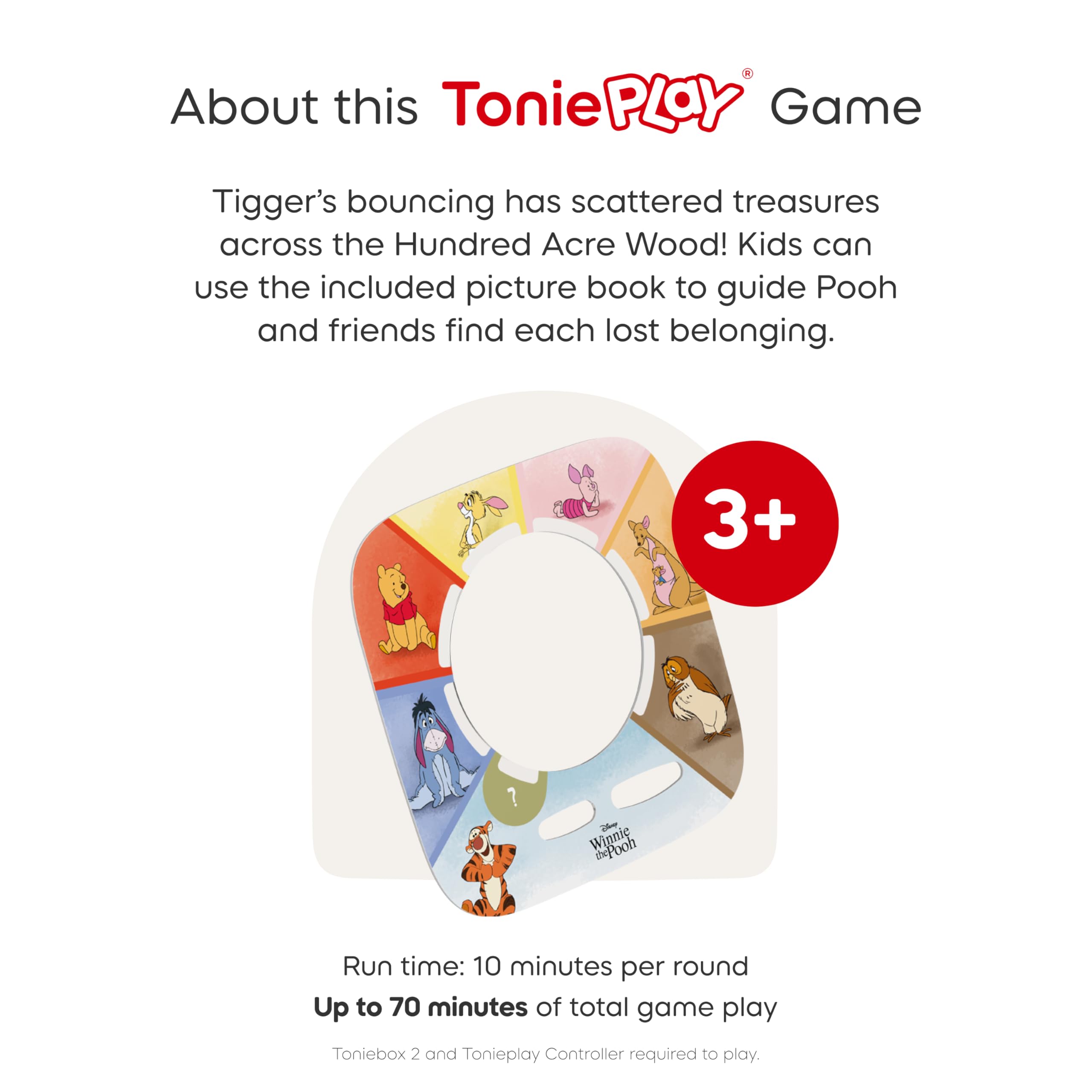 Tonieplay game featuring Winnie the Pooh invites interactive play.