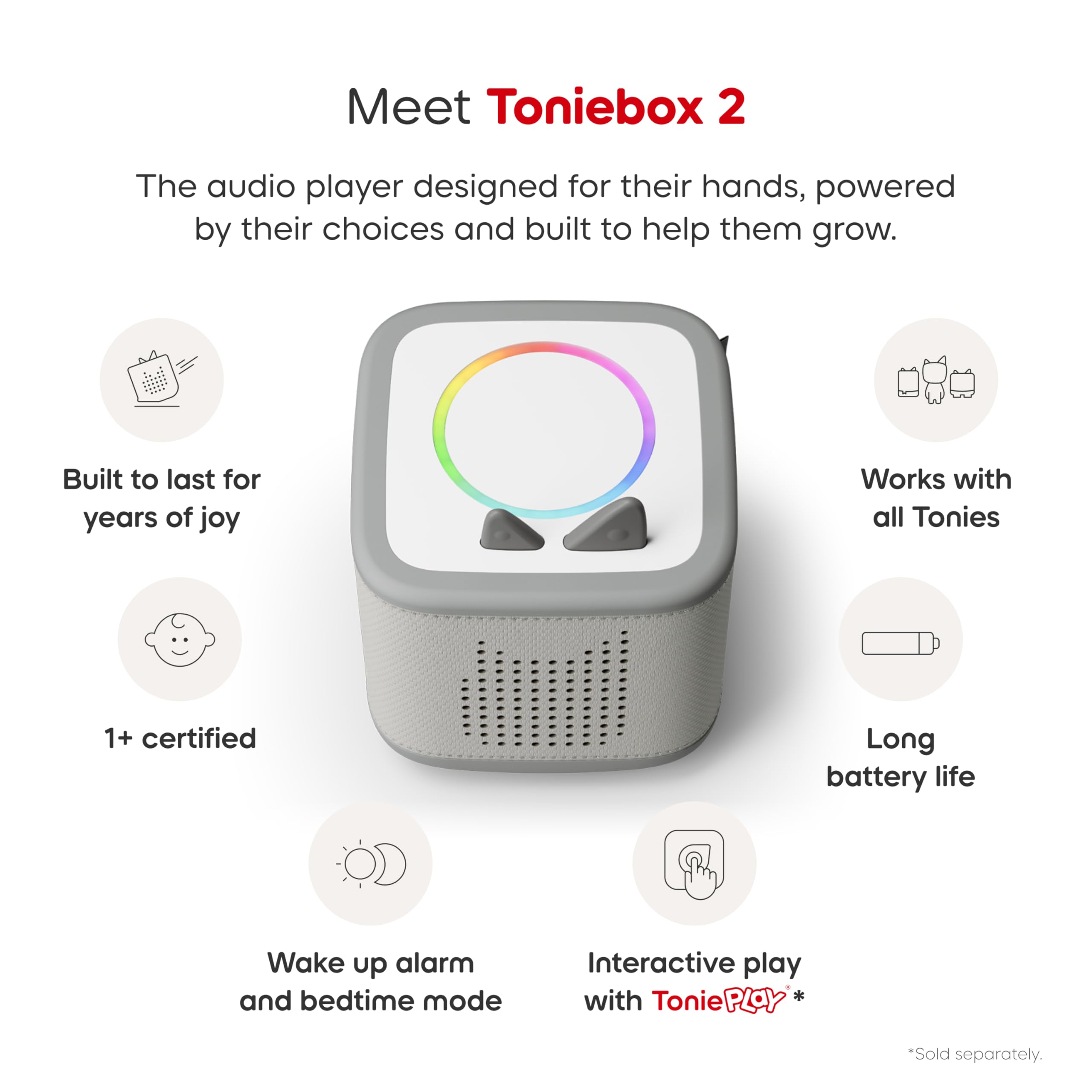 Tonieplay interactive games on Toniebox 2 offer solo or group adventures.
