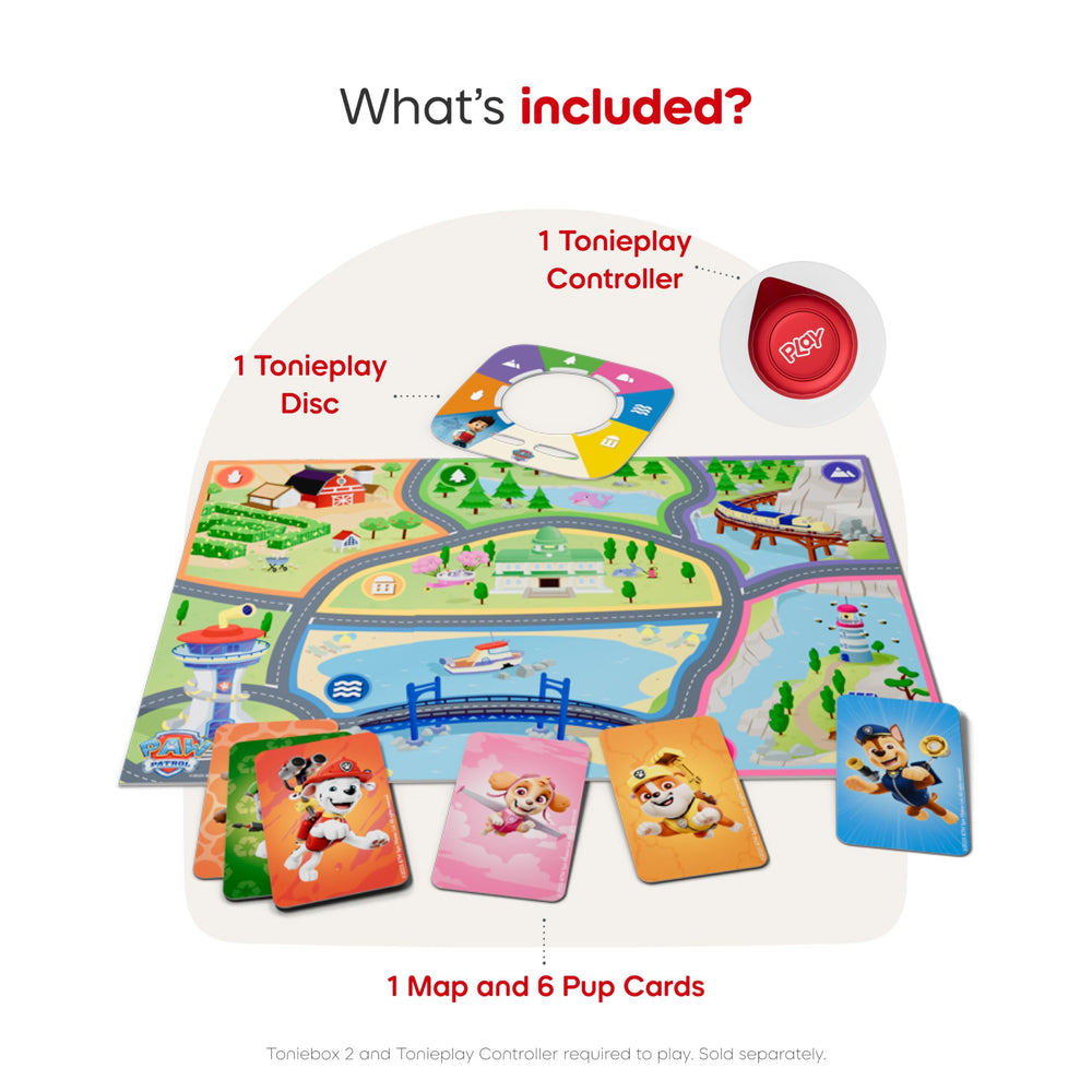 Tonies Tonieplay pup cards to drive game strategy and decisions.