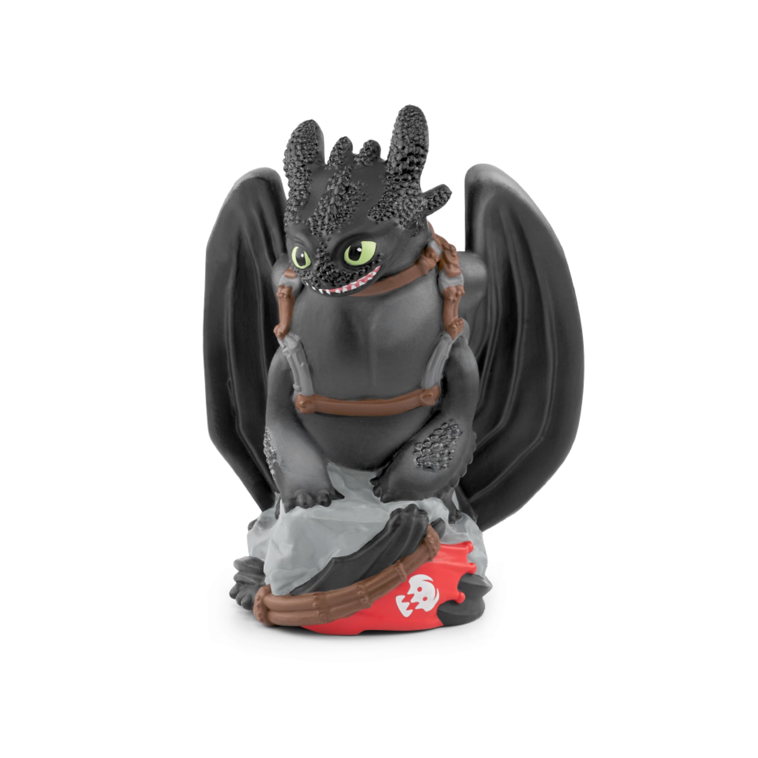 Tonies Toothless character promotes friendship and teamwork through engaging audio stories.