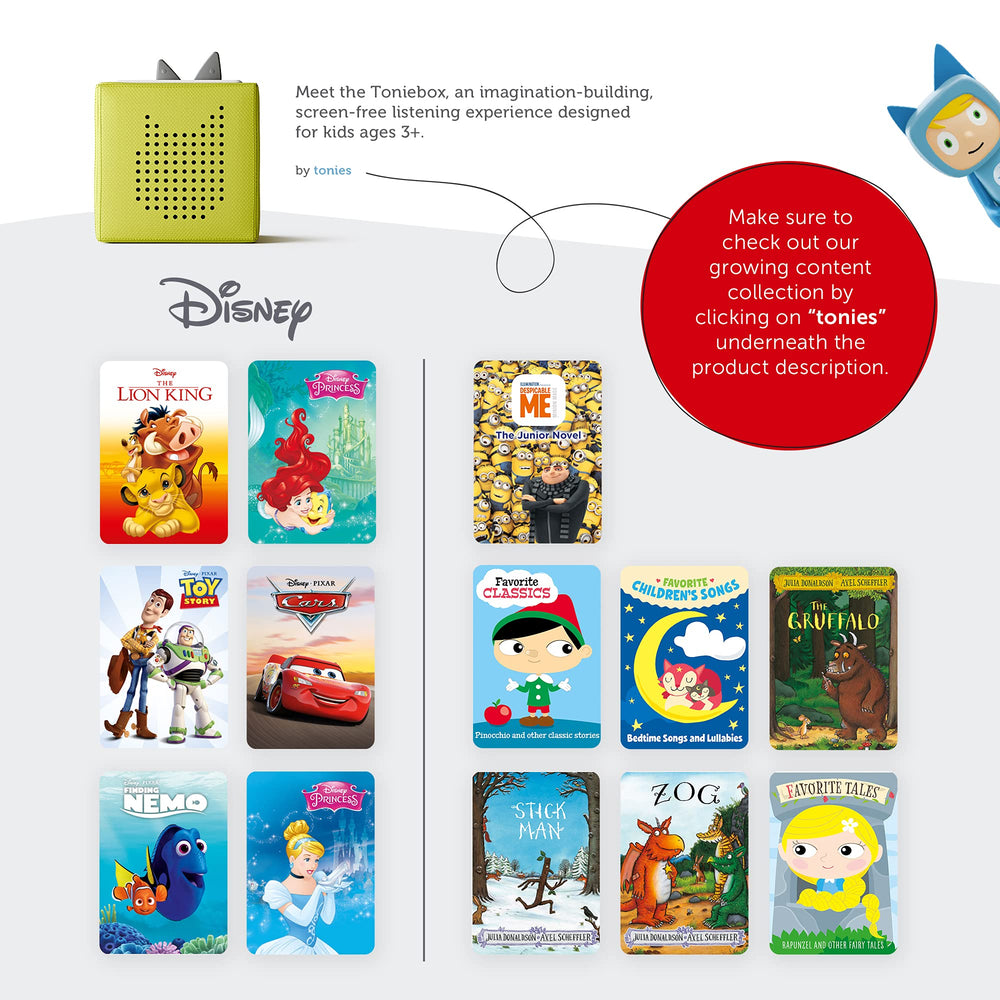 Popular traditional children's songs for playtime on Toniebox.