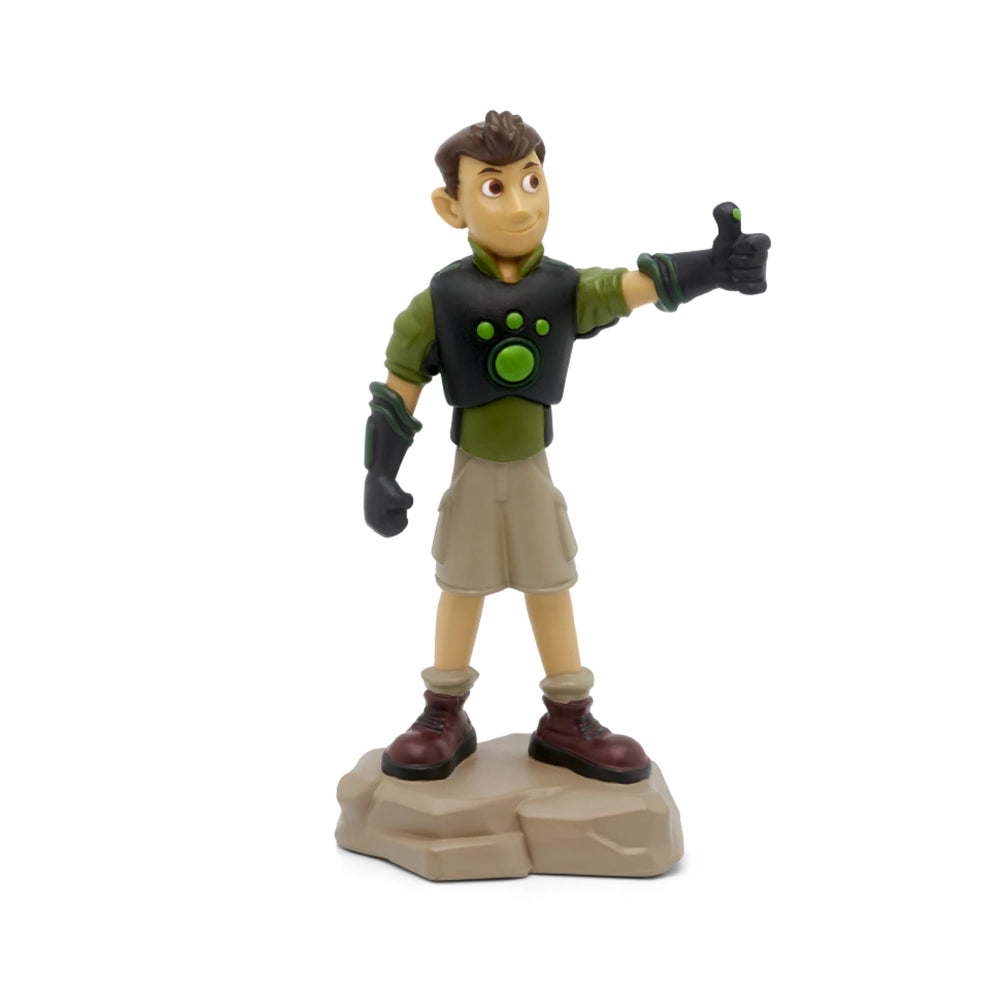 Tonies Chris figurine in hand for quick setup and storytelling.