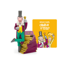 Tonies Willy Wonka figurine enhances imaginative play and storytelling.