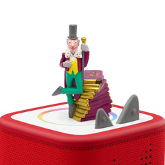 Tonies Willy Wonka story-audio delivers engaging narration for quiet time.