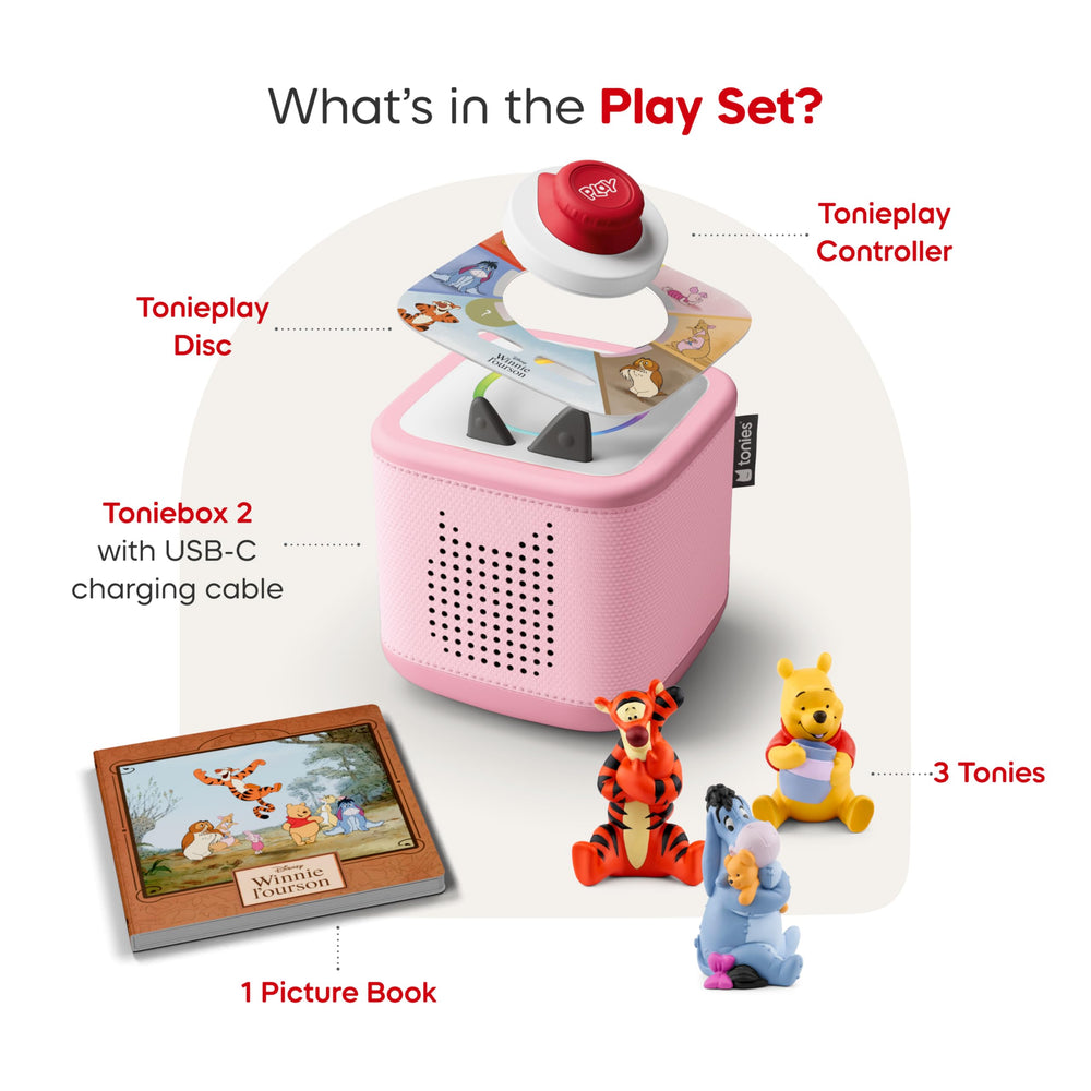 Winnie the Pooh Tonie on Toniebox 2 ready for cozy storytime.