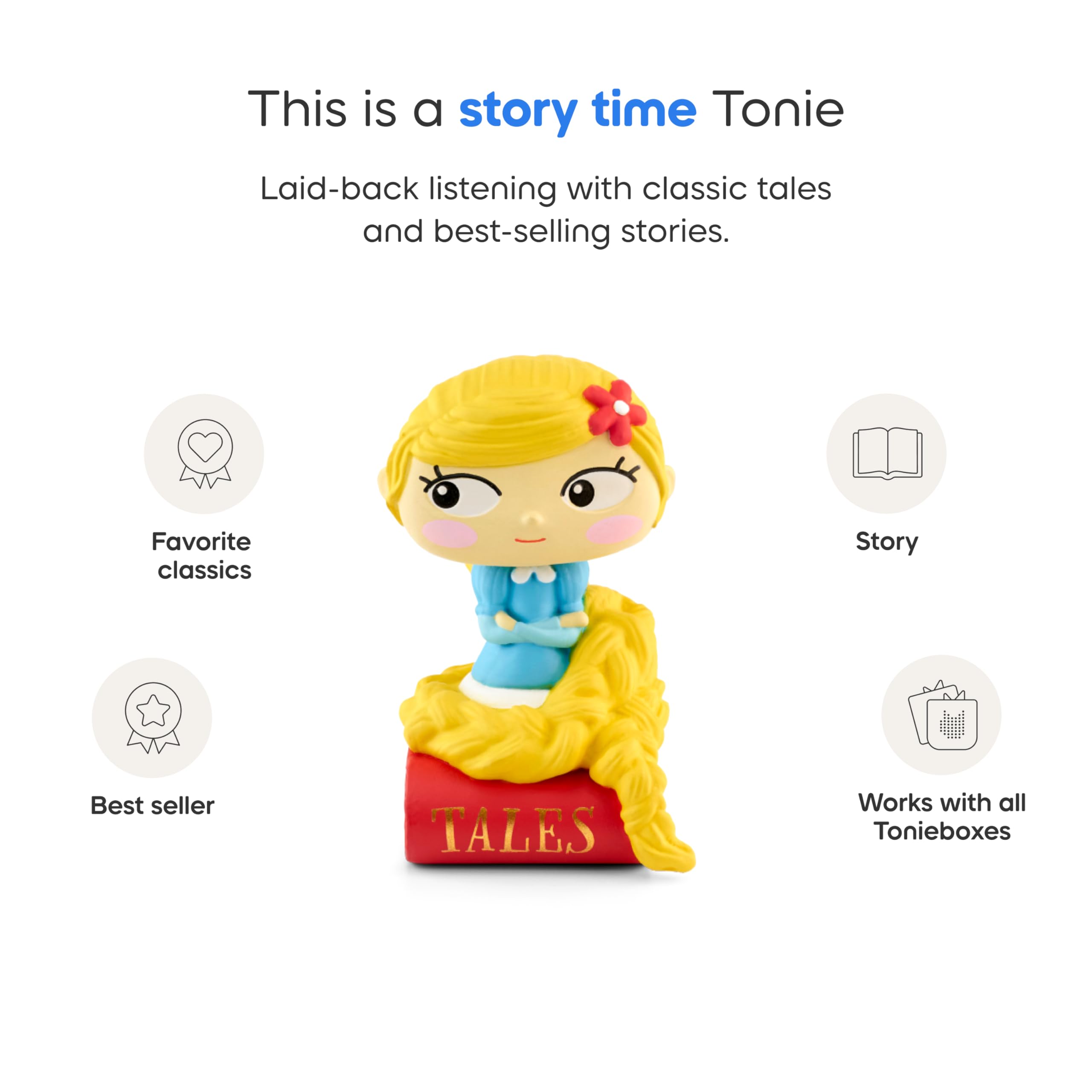 Tonies Wolf and Seven Young Goats figurine teaches perseverance through tales.