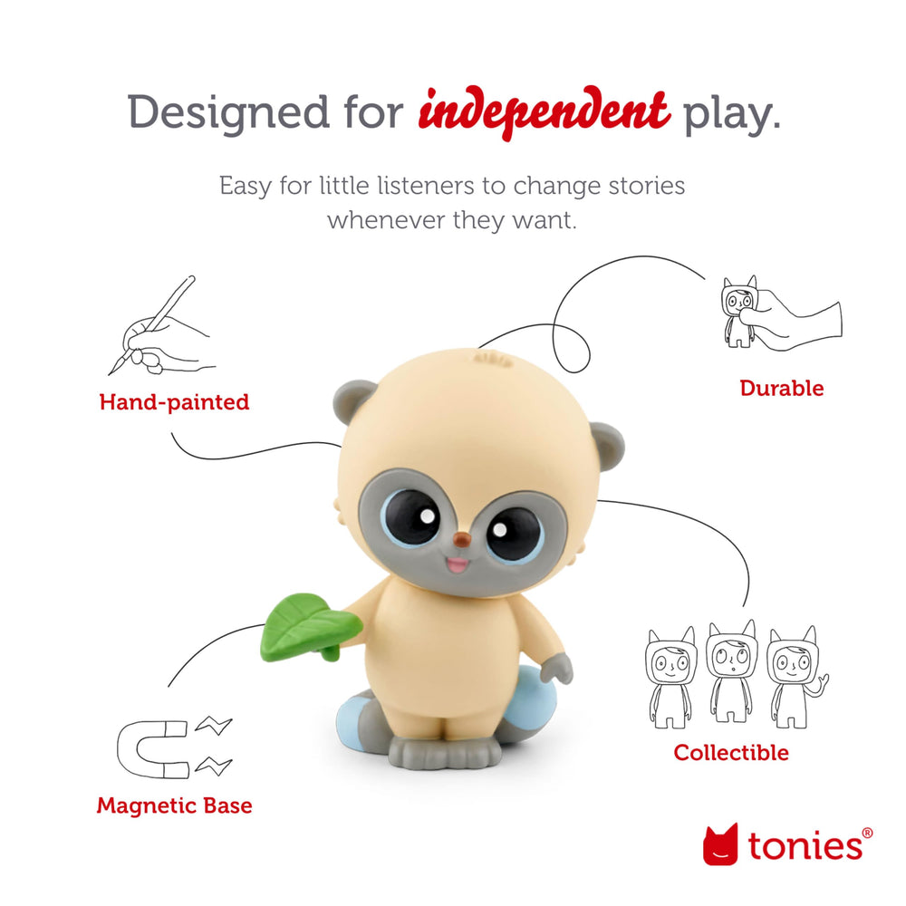 Tonies Yoohoo beside Toniebox, inviting safe, screen-free playtime