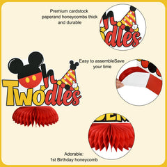 TONIFUL red mouse table topper decor for cake tables