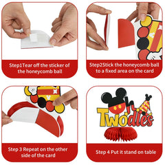 TONIFUL yellow mouse table topper decor brightens party tables