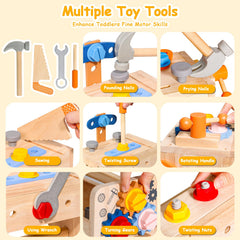 TONZE Kids Tool Set wood-saw: kid friendly saw for light cutting pretend play.