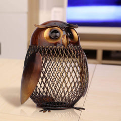 Tooarts close-up of metal craftsmanship on the owl
