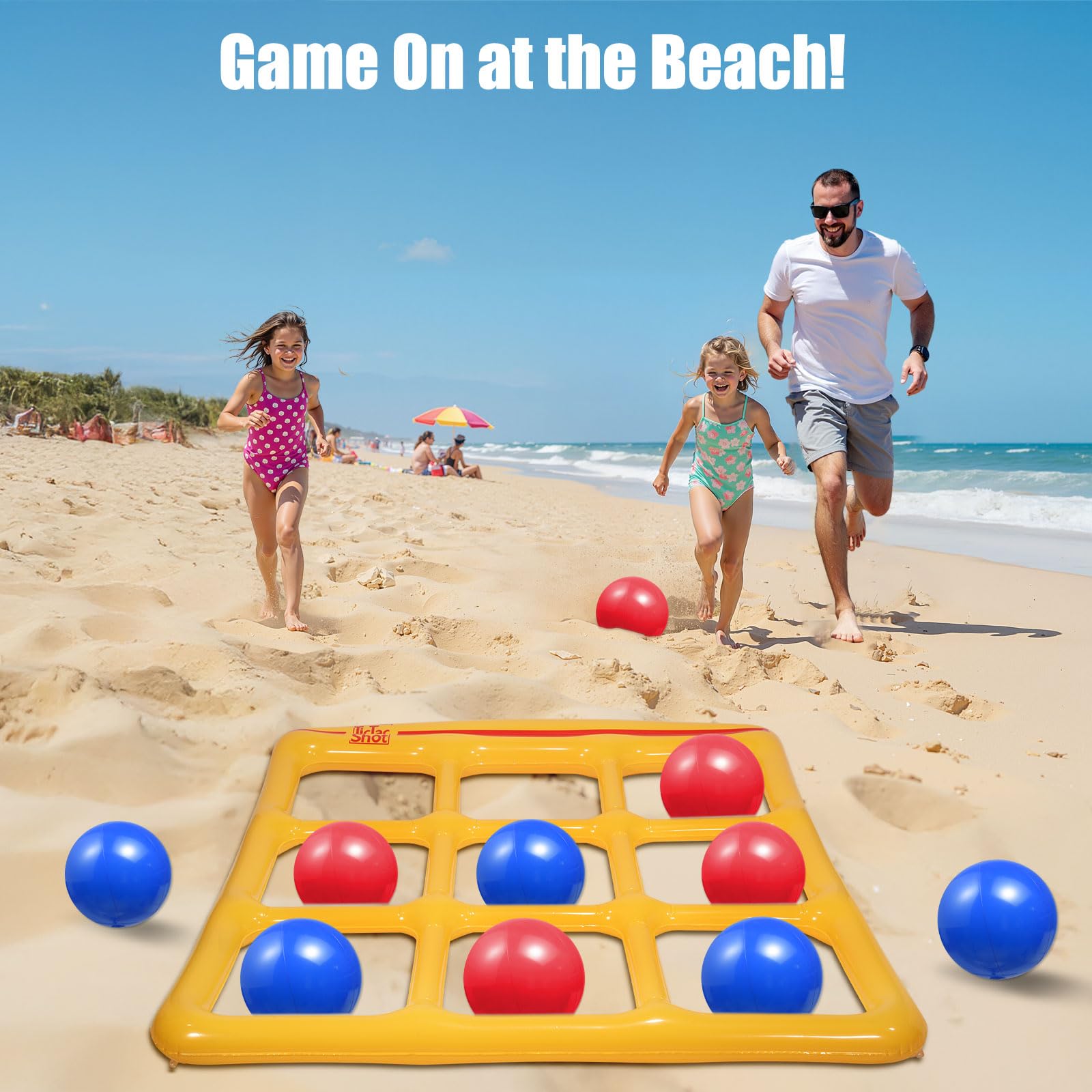 Toobimen poolside tic tac toe game for water-friendly play and laughs