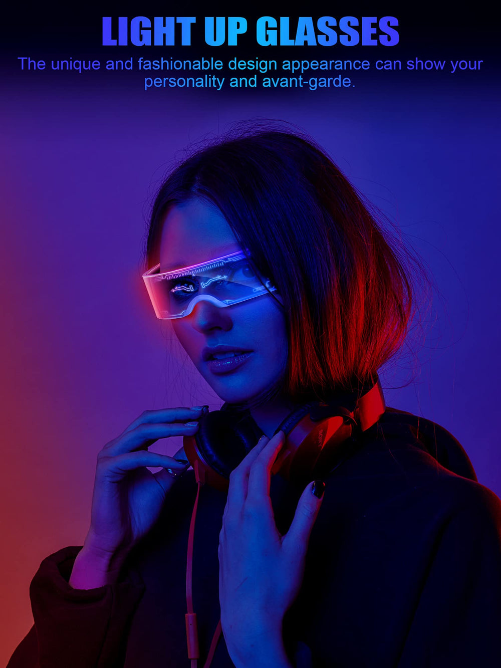 TOODOO acrylic-frame visor glasses are lightweight and comfortable