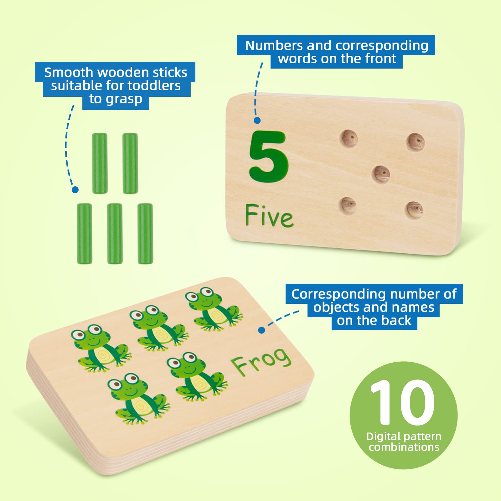 TOOKYLAND peg board wooden finish feels smooth and durable for daily use.