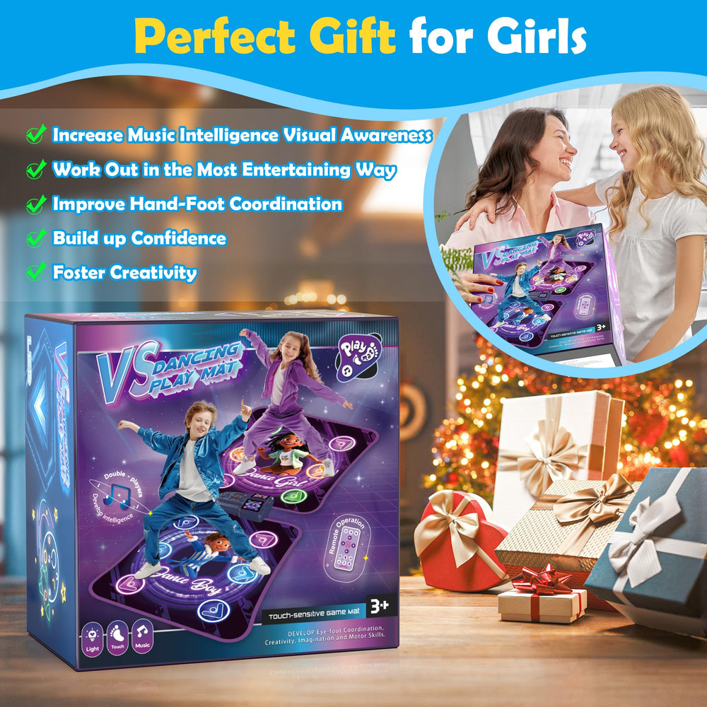 TooLion Christmas gift-ready dance mat lights up holidays with active fun.