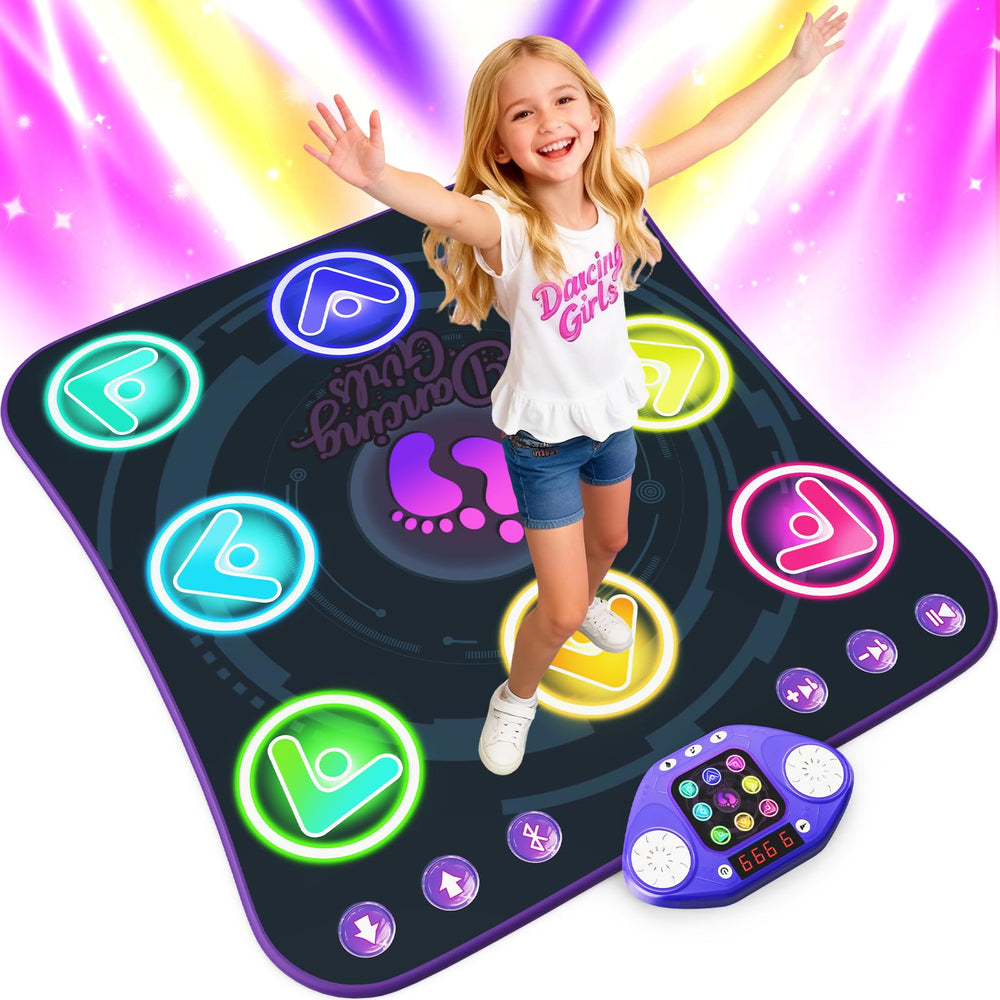 TooLion dance mat with 8-key light-up for interactive play.