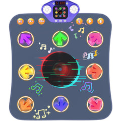 TooLion dance mat blue with 8 light-up keys for rhythm play.