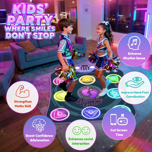 TooLion dance mat Bluetooth connection for playing personal music during sessions.