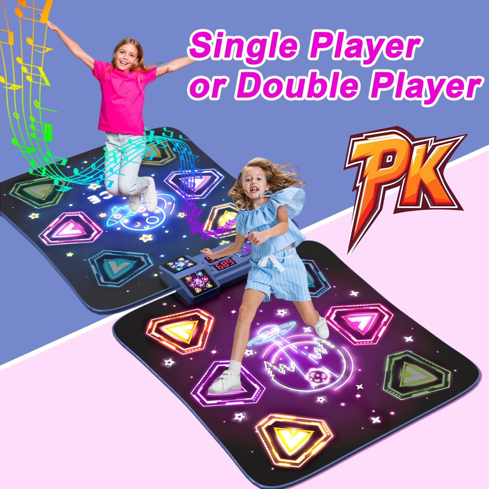 TooLion dance mat portable and foldable, easy to carry for indoor or outdoor use.