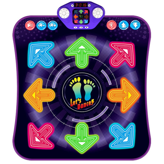 TooLion dance mat with light-up 8-key layout guiding kids' steps