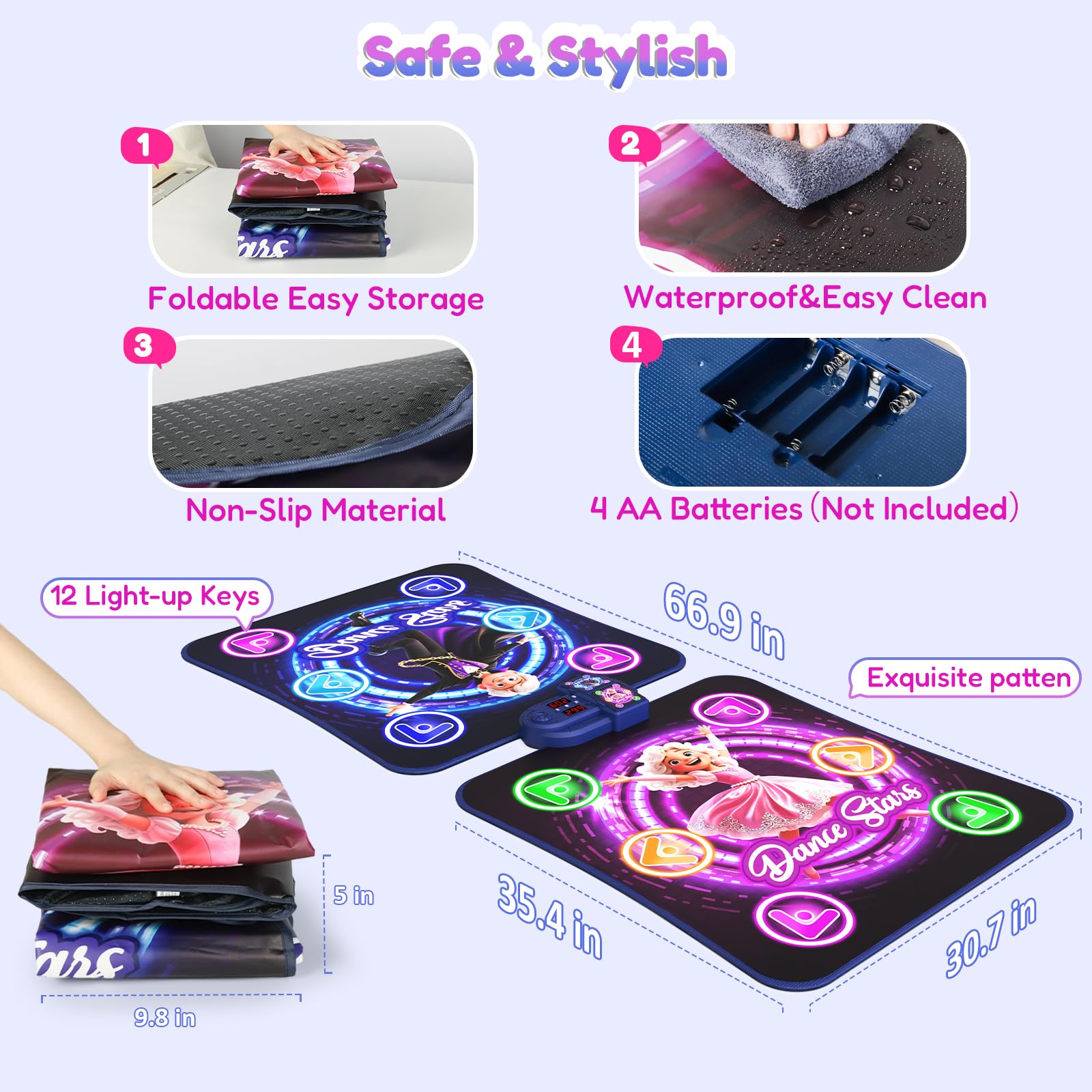 TooLion foldable design fits backpacks for on-the-go play.