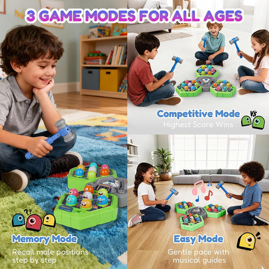 TooLion Toolion soft rubber hammers highlight safe play during games.