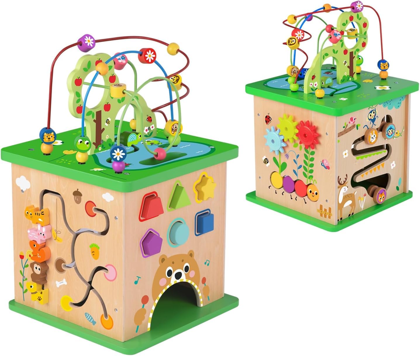 TOOKYLAND tap-to-bottom activity close-up designed for cause-and-effect play