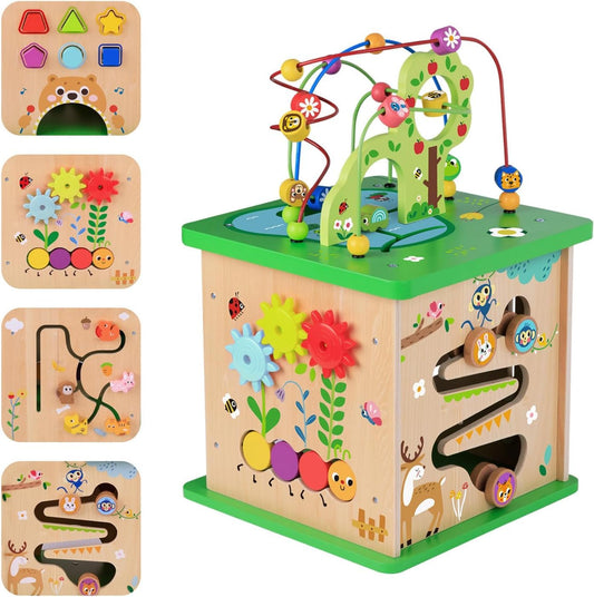 TOOKYLAND wooden pine close-up highlighting natural material and safety