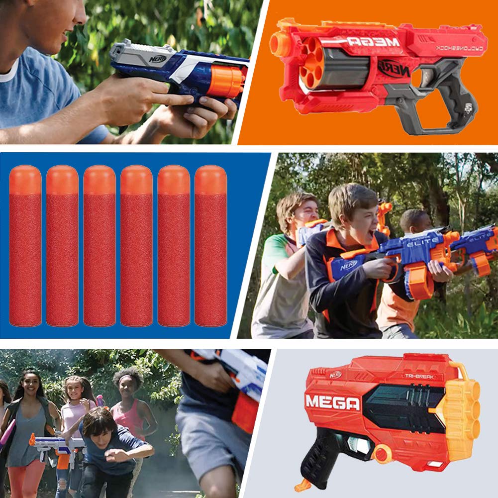 Toosci Mega Darts shown in use with a Mega Series blaster