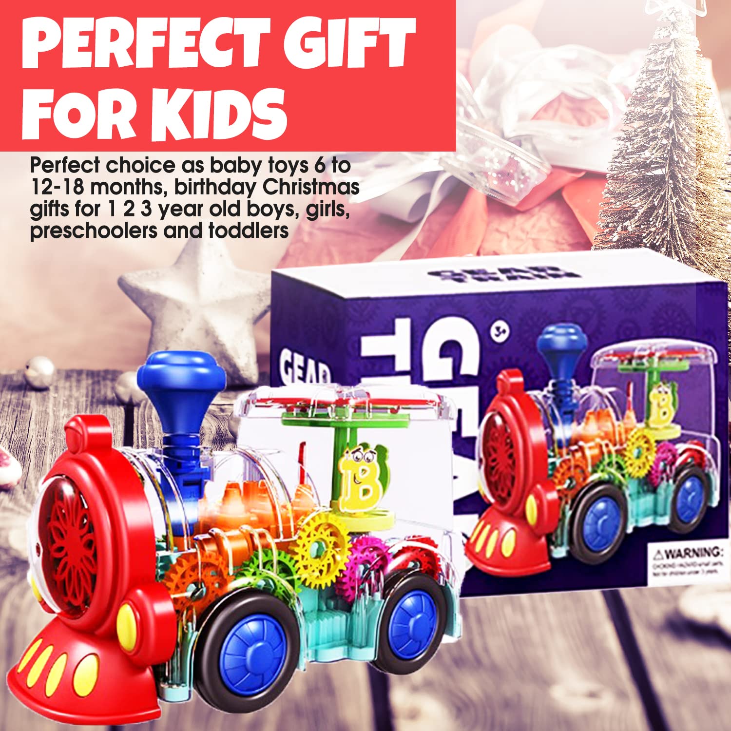 Tooty Toy 360‑degree rotation keeps toddlers engaged during play.