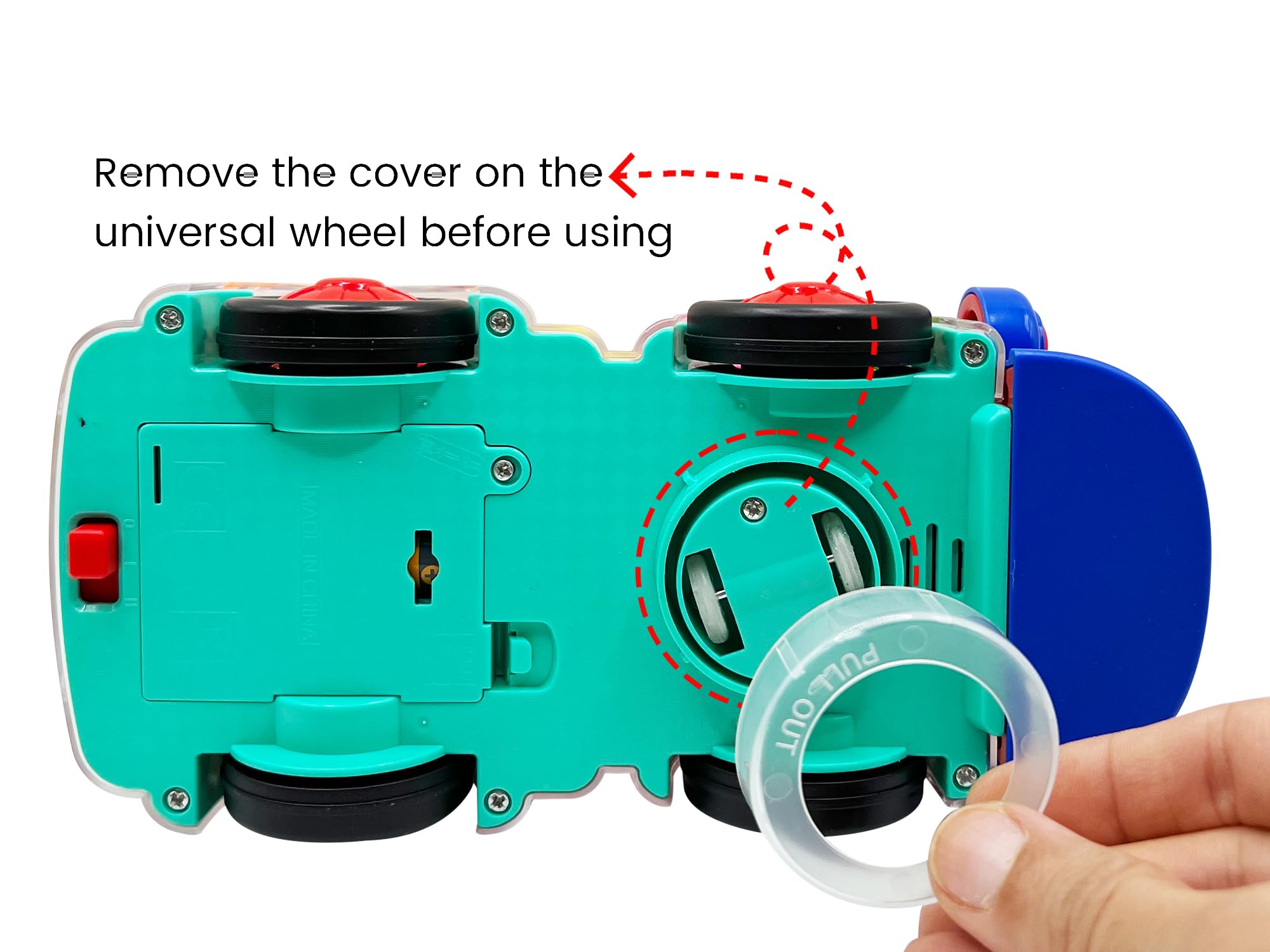 Tooty Toy visible inner gears promote cause‑and‑effect understanding.