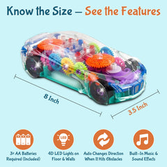 TOOTY TOY musical toy car providing cheerful tunes during play