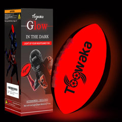 Toowaka Kids Light-Up Football glows in the dark for easy night play.