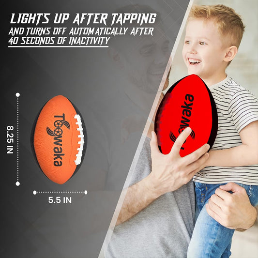 Toowaka LED on-impact lighting helps track ball position during outdoor games.
