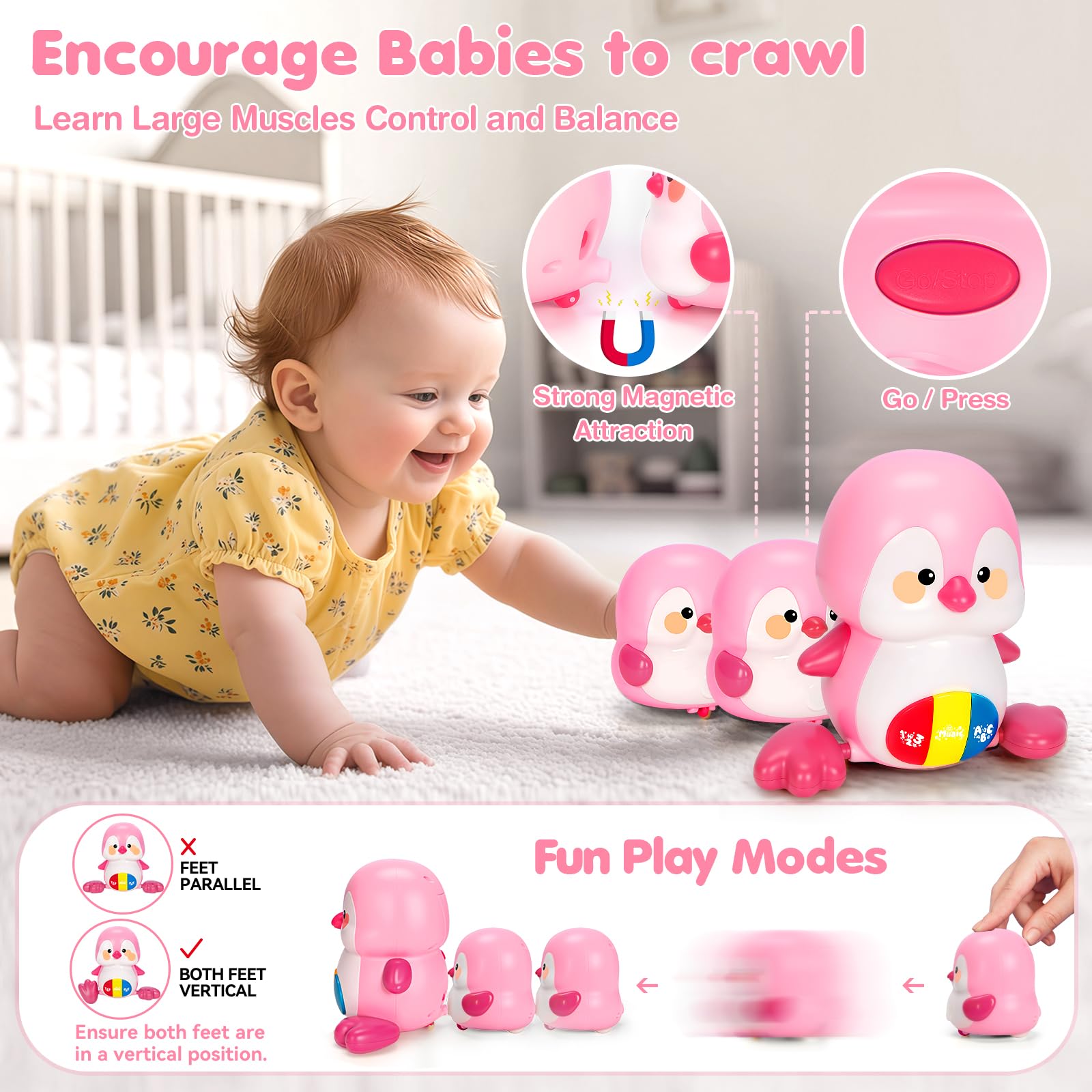 TooyBing baby crawl-and-learn setup supports hand-eye coordination development.